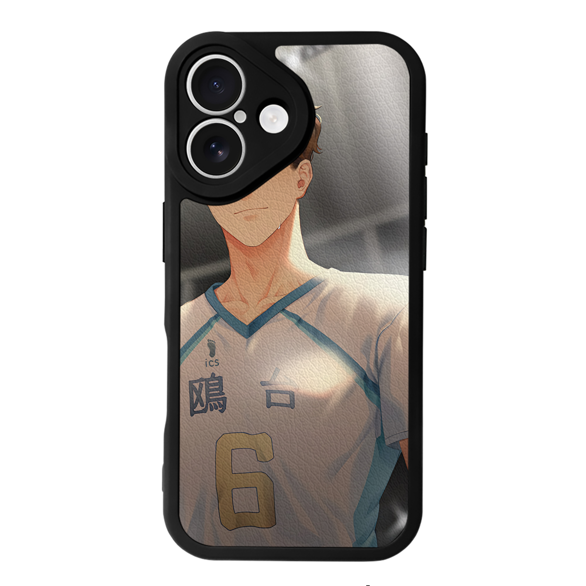 （画像用） ハイキュー!! Haikyu!! 【iPhone 16シリーズ対応】シリコンスマホケース（レザー調） 材質：シリコン